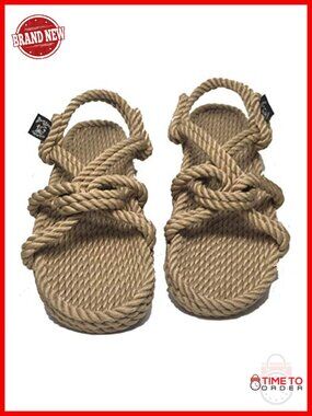 Handmade Rope Sandals Unisex Mountain Momma Comfort Slingback